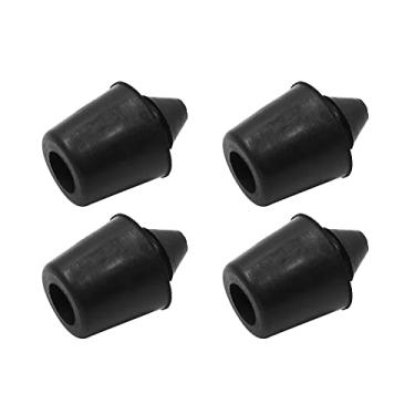 Imagem de X AUTOHAUX 4 peças 10 mm amortecedor de porta de carro bloco de choque de borracha anticolisão amortecedor preto para porta de carro porta-malas
