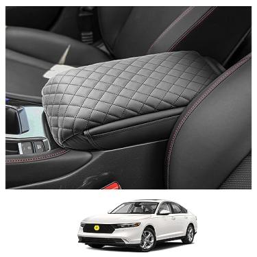 Imagem de CDEFG Capa de console central Accord 2023 para Honda Accord 2023 capa de apoio de braço para console central tampa almofada descanso de braço capa de console central para acessórios híbridos Accord 2023