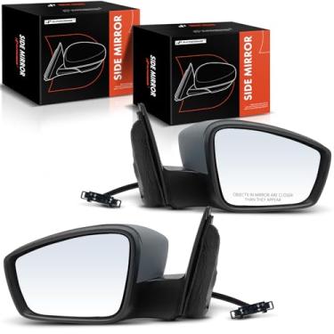 Imagem de A-Premium Par (2) espelhos retrovisores elétricos do lado do motorista e do passageiro - compatível com Volkswagen Jetta 2011-2018 - Espelho retrovisor externo cinza dobrável manual aquecido com seta
