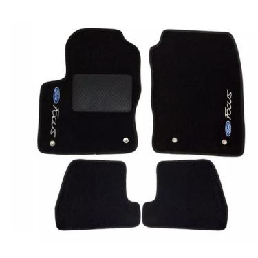 Imagem de Kit Tapete Carpete Ford Focus 2014 Até 2018 Preto - Master Parts