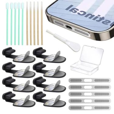 Imagem de Plugue antipoeira para porta de carregamento para iPhone protege a porta de carregamento antirelâmpago, plugues antiperda de poeira, tela de alto-falante à prova de poeira, acessórios para iPhone 14