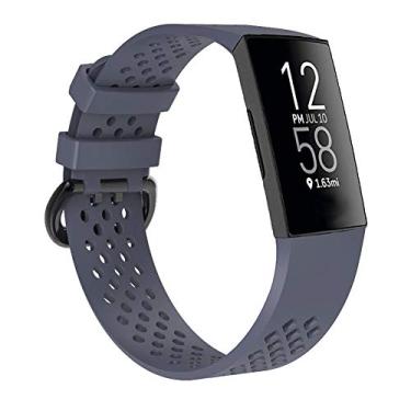 Imagem de Pulseiras de substituição compatíveis com Fitbit Charge 4/Fitbit Charge 3 para mulheres e homens, pulseiras esportivas de silicone para fitness para mulheres e homens, pequenas e grandes