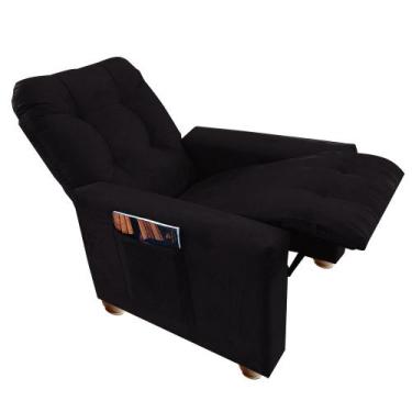 Imagem de Poltrona Reclinável Do Papai & Mamãe Confort - Moveis Aguias, PRETO
