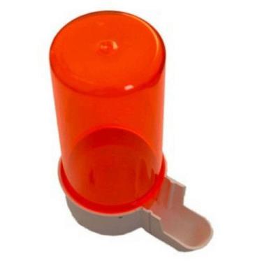 Imagem de Bebedouro Animalplast Médio 200ml - Malha Larga - Laranja Com Base Bra