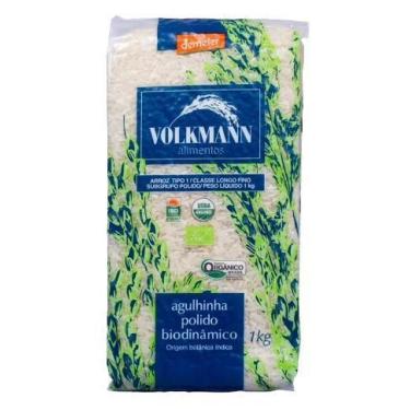 Imagem de Arroz Agulhinha Polido Orgânico Biodinâmico Demeter Volkmann 1kg