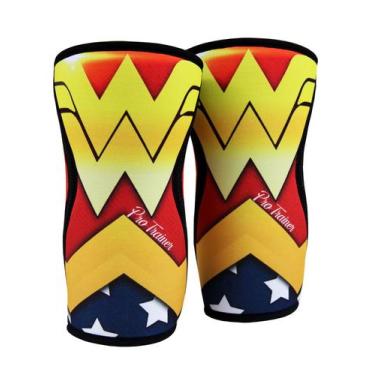 Imagem de Joelheira Neoprene Ajustável Funcional Pro Trainer, Vermelho, G