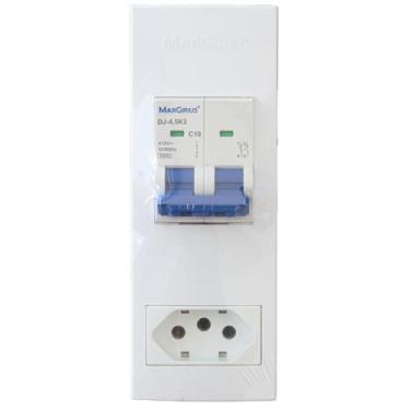 Imagem de Caixa Sobrepor Disjuntor e Tomada 10A Para Ar Condicionado - MarGirius