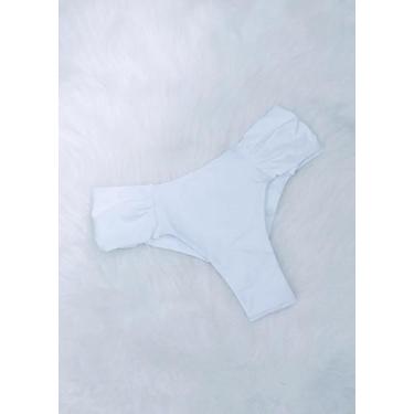 Imagem de Calcinha De Biquíni Borboleta Fio Duplo - Nayklê Moda Praia, Branco, M