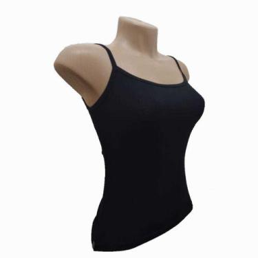 Imagem de Kit 3 Regatas Regatinha Alcinha Blusa Feminina Atacado - MTM, G, Preto