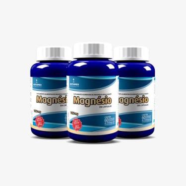 Imagem de Magnésio Bisglicinato (Quelato) - 60 Cáps - Kit 3 unidades - Nutramed