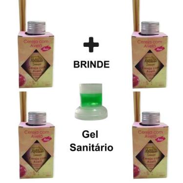 Imagem de 4 Aromatizador Ambiente 100ml Perfume Casa Difusor Vareta Aromatizante