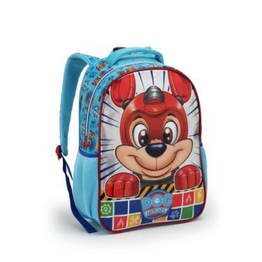 Imagem de Mochila Costas Cachorro Herói Escolar Animais Infantil - Seanite, Azul