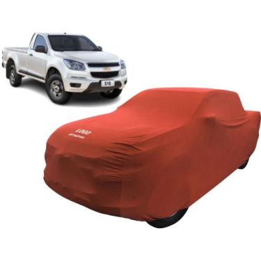Imagem de Capa Cobrir Proteger Camionete Chevrolet S10 Cabine Simples - Mz, Verm