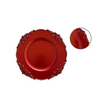 Imagem de Kit com 6 Sousplat Petit Orlando 25 cm para Sopeira - Linda e Elegante