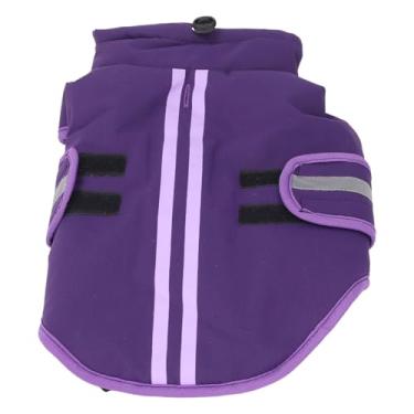 Imagem de Casaco de Cachorro Resistente à água, Colete Térmico Ajustável e Elegante para Outono e Inverno, Com Gola Encolhível e Furo para Trela, para Clima de Neve e Chuva (XL)