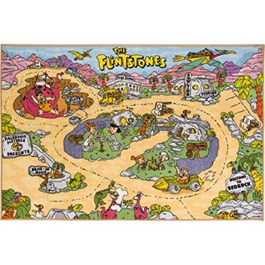 Imagem de KC Cubs | The Flintstones TM Tapete de área de jogos e aprendizado educacional para crianças e quartos de crianças e sala de jogos
