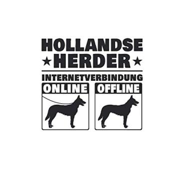 Imagem de Hollandse Herder Notizbuch: Hollandse Herder Spruch Holländischer Schäferhund / 6x9 Zoll / 120 gepunktete Seiten Seiten