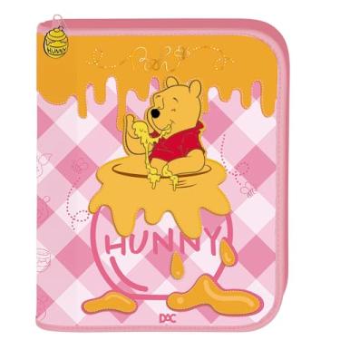 Imagem de DAC - Caderno Argolado Universitário PVC com 48 Folhas Fechamento em Zíper - Pooh