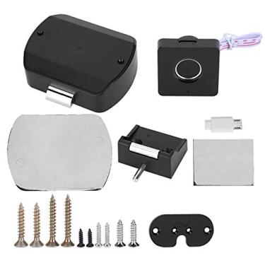 Imagem de Fechaduras de Campainhas Inteligentes para Móveis de Guarda-roupa de Escritório Doméstico Fechadura de Impressão Digital Sem Chave Com Gerenciamento de Vários Usuários Armário