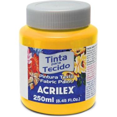 Imagem de Tinta de Tecido Fosca 04125 250ml Amarelo Ouro  505 Acrilex
