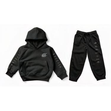 Imagem de Conjunto Moletom Aldeia Naruto Anime Blusa Calça Full - Dall Bello, Pr