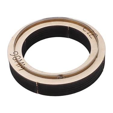 Imagem de O corte de couro morre tira, corte de couro redondo reutilizável c12 morre com base de madeira grossa para o corte do círculo do cortador de couro