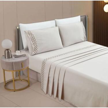 Imagem de Cobre leito sidney queen 3pçs toque acetinado lançamento - ROZAC, CAQU