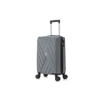 Imagem de Mala de Bordo Pequena para Viagem ABS Cadeado Integrado Rodas Giro 360º Padrão ANAC Expansor Chumbo - Cruzeiro Malas