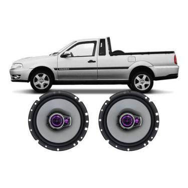 Imagem de Kit Alto Falante Pioneer Porta Dianteira Vw Saveiro 100w Par, Preto
