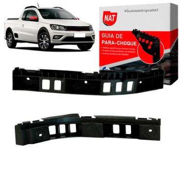 Imagem de Guia de Parachoque Saveiro G5 G6 G7 2009 Até 2018 Traseiro - Nat, Esqu