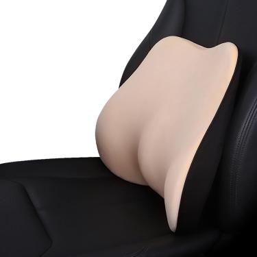Imagem de Almofada de pescoço para encosto de cabeça de carro e apoio lombar para costas, almofada de pescoço Almofada de apoio lombar ergonomicamente para trás para escritório, espuma de memória Enco