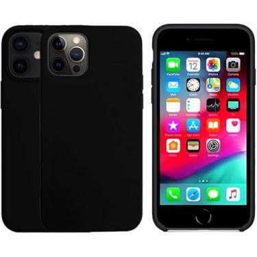 Imagem de Capinha PRETA iPhone 12 Pro Max Compatível Com IPhone De TODAS AS LINHAS Escolha Seu modelo, Flexivel, Tecnologia anti impacto, Encaixe Preciso, Lavável, Aveludada com design PREMIUM