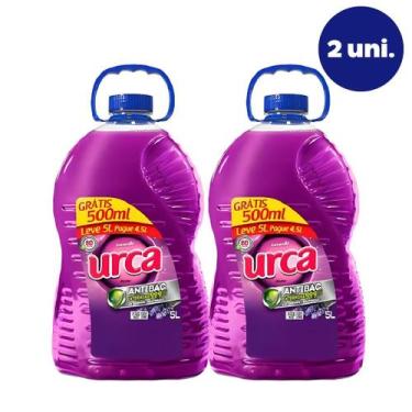 Imagem de Kit 2 Desinfetante Urca 5 Litros Lavanda Antibac Limpeza