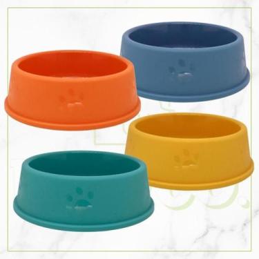 Imagem de Comedouro e Bebedouro Pet Anti Formiga 550ml Cores Variadas para Cacho