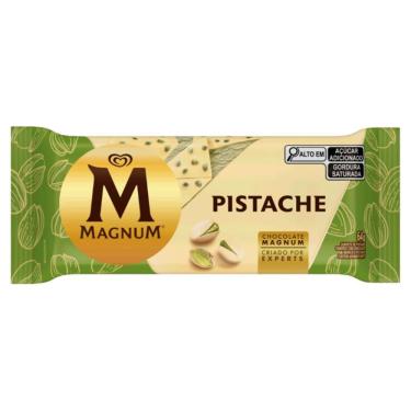 Imagem de Sorvete Pistache Magnum Chocolate Branco Belga Kibon 64g