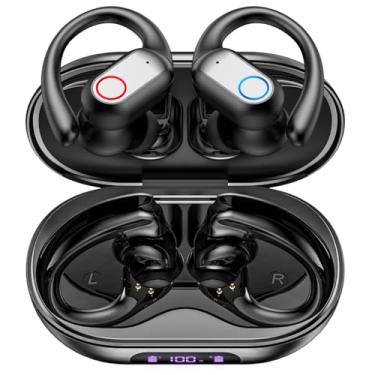 Imagem de Fone Bluetooth Esportivo com Microfone e Cancelamento de Ruído Ativo Fones de Ouvido Ab...