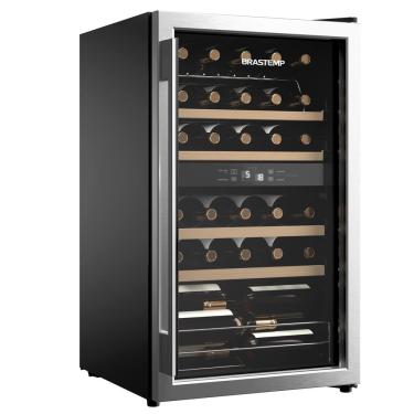 Imagem de Adega Brastemp BZB33BE Dual Zone 33 Garrafas Inox - 93L