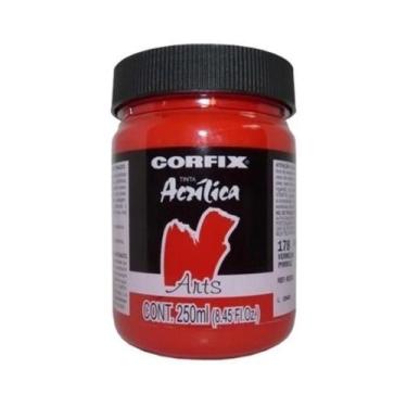 Imagem de Tinta Acrílica G1 Arts 178 Vermelho Pyrrole 250ml Corfix, 178 - VERMEL
