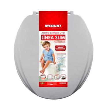 Imagem de Tampa Pra Vaso Sanitário Almofadado Compativel Com Evolution Casa Santa Marina Oval 1.6gpf 6.0lpf (Cinza Claro)