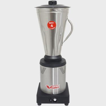 Imagem de Liquidificador Industrial Profissional 4 Litros 840W Baixa Rotação Bivolt Vitalex LQI-04 Copo Inox