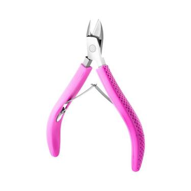 Imagem de Tesoura De Cutícula De Unha De Aço Inoxidável, Removedor De Manicure, 