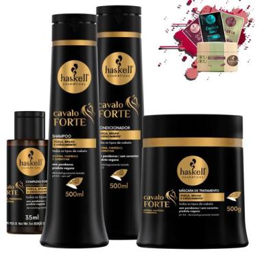 Imagem de Kit Haskell Cavalo Forte Sh Cond Mascara 500g E Complexo