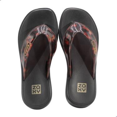 Imagem de Tamanco Feminino Zaxy Trend New Preto Tartaruga