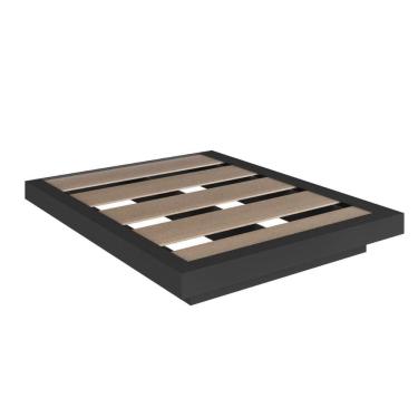 Imagem de Cama Casal Quen Suspensa Grafite MDP 162x202x25,5cm Zurique Art In Móveis