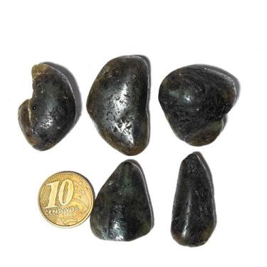 Imagem de 05 Labradorita ou Spectrolite Rolado Pedra 30 a 45mm Tipo A - Cristais