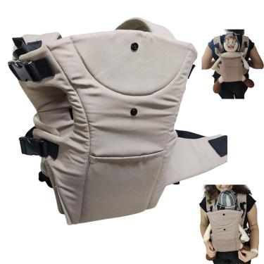 Imagem de Canguru Carregador Bebe Criança Seguro Sentado Passeio Viagem Alça Ajustavel Confortavel Pratico Resistente Macio