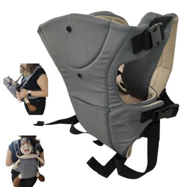 Imagem de Canguru Carregador Criança Bebe Passeio Viagem Sentado Seguro Confortavel Bolso Alça Ajustavel Resistente Macio  Pratico