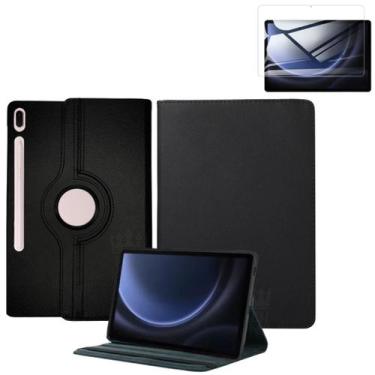 Imagem de Capa resistente giratória + vidro HD para Tab S9 Fe+ 12,4 - Tech king 