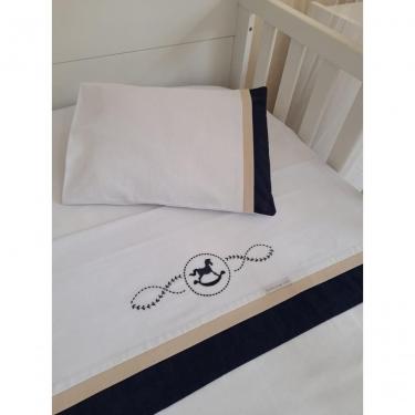 Imagem de Conjunto De Lençol Cavalinho Para Berço De Bebê