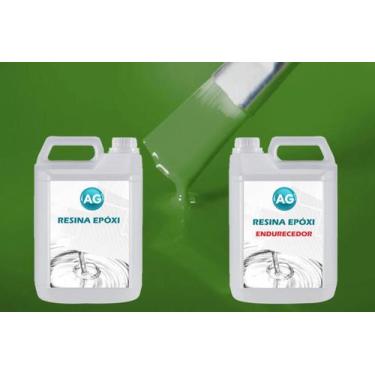 Imagem de Resina Epóxi 1Kg + Cor Sólida Verde Grama Ral6010 Ag Alta Es - Resinas